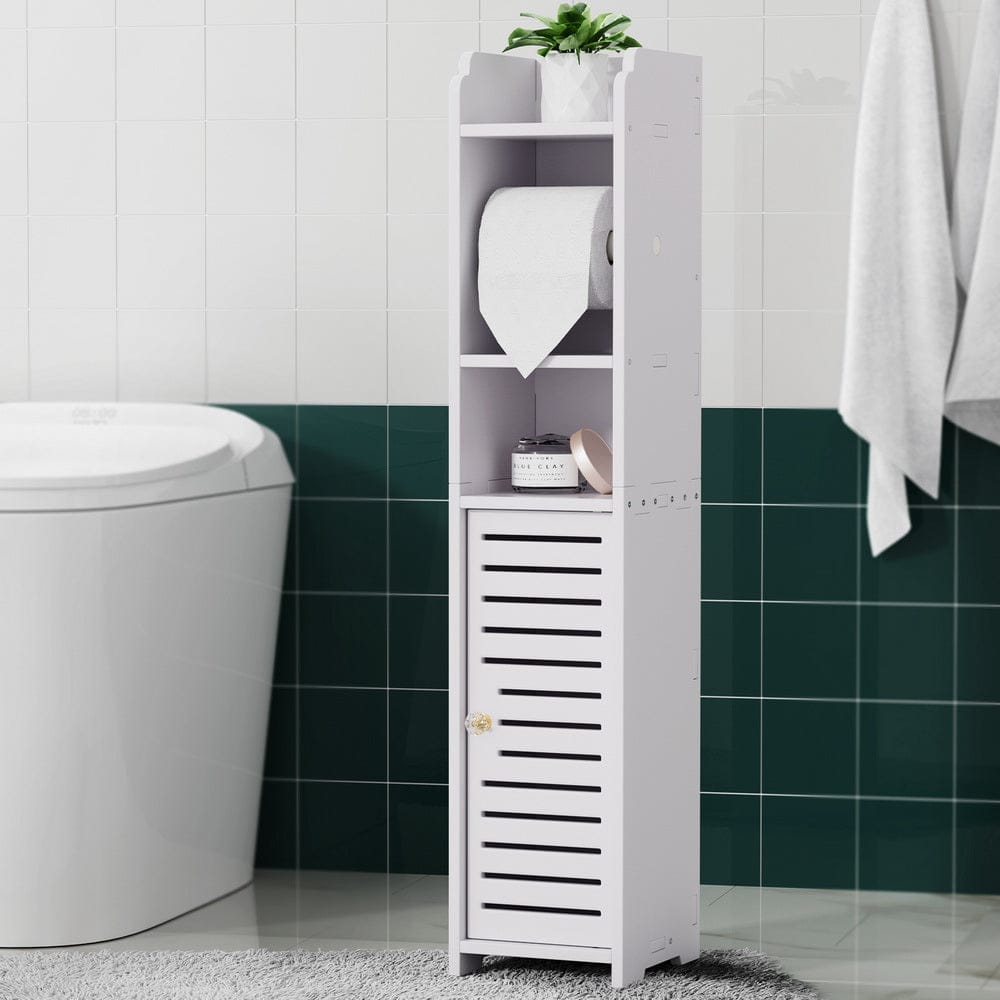 Artiss Bathroom Cabinet Toilet Roll Holder Tissue Organizer 3 Tier Floor Cabinet - SportZone.co.nz