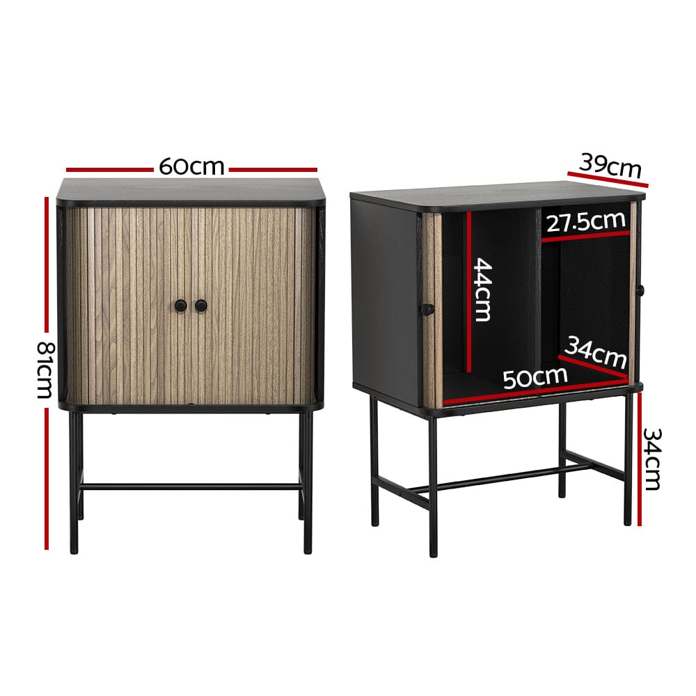 Artiss Buffet Sideboard Cupboard Cabinet Sliding Doors Pantry Storage BORIS - SportZone.co.nz