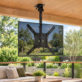 Artiss Ceiling TV Mount 23-55 Inch Flip Down Folding VESA 400x400 Height Adjustable Swivel - SportZone.co.nz