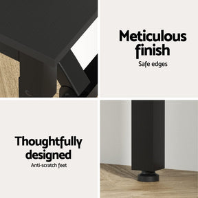 Artiss Computer Desk Foldable Balck 80CM - SportZone.co.nz