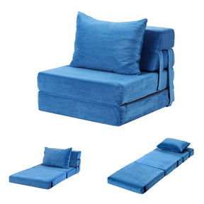 Artiss Convertible Folding Sofa Bed Armless Lounger Foam Floor Sofas Futons Couches - SportZone.co.nz