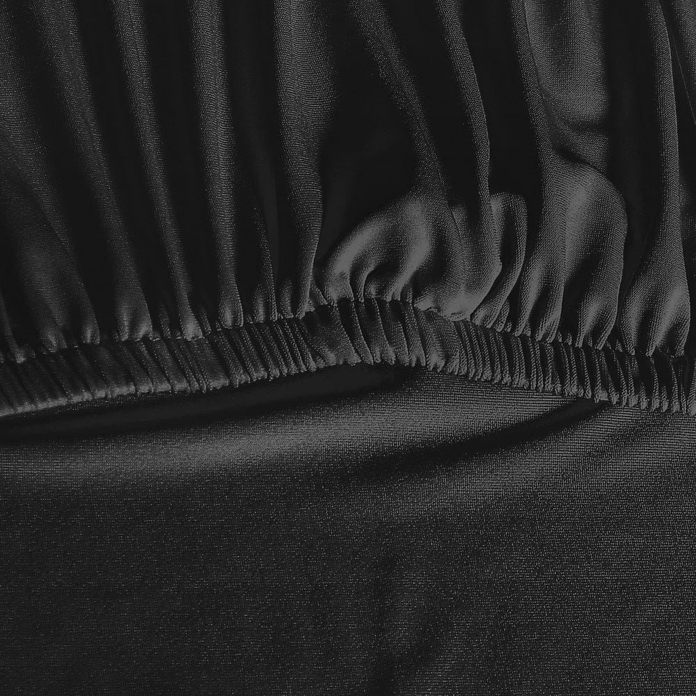 Artiss Dining Chair Covers 6x Slipcovers Spandex Stretch Banquet Wedding Black - SportZone.co.nz