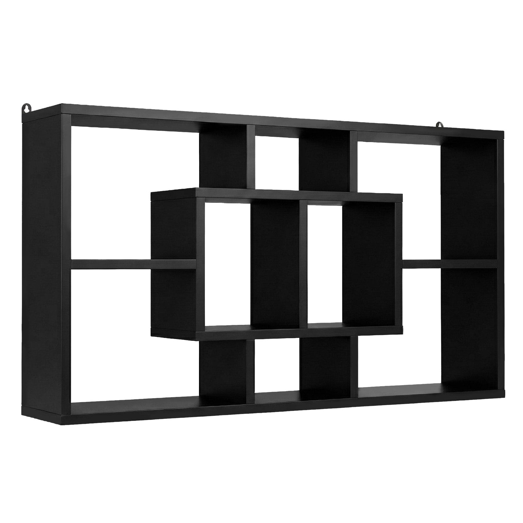 Artiss Floating Wall Shelves Bookshelf Black - SportZone.co.nz
