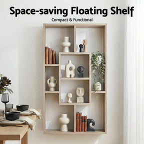 Artiss Floating Wall Shelves Bookshelf Wood - SportZone.co.nz