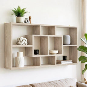 Artiss Floating Wall Shelves Bookshelf Wood - SportZone.co.nz