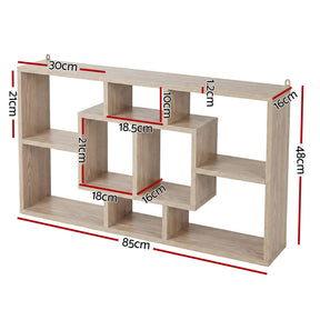 Artiss Floating Wall Shelves Bookshelf Wood - SportZone.co.nz