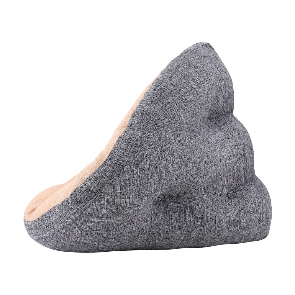 Artiss Floor Lounge Sofa Bed Chair Foldable Washable Beige - SportZone.co.nz