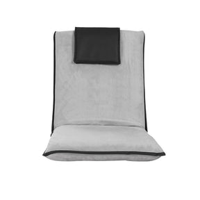 Artiss Floor Lounge Sofa Bed Couch Recliner Chair Folding Chair Cushion Grey - SportZone.co.nz