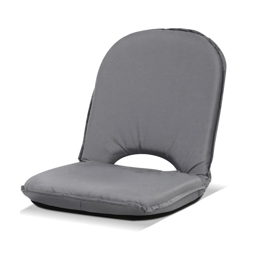 Artiss Floor Lounge Sofa Camping Chair Grey - SportZone.co.nz