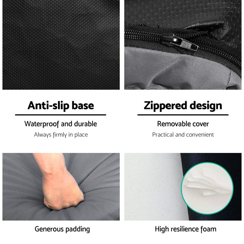 Artiss Floor Lounge Sofa Camping Chair Grey - SportZone.co.nz