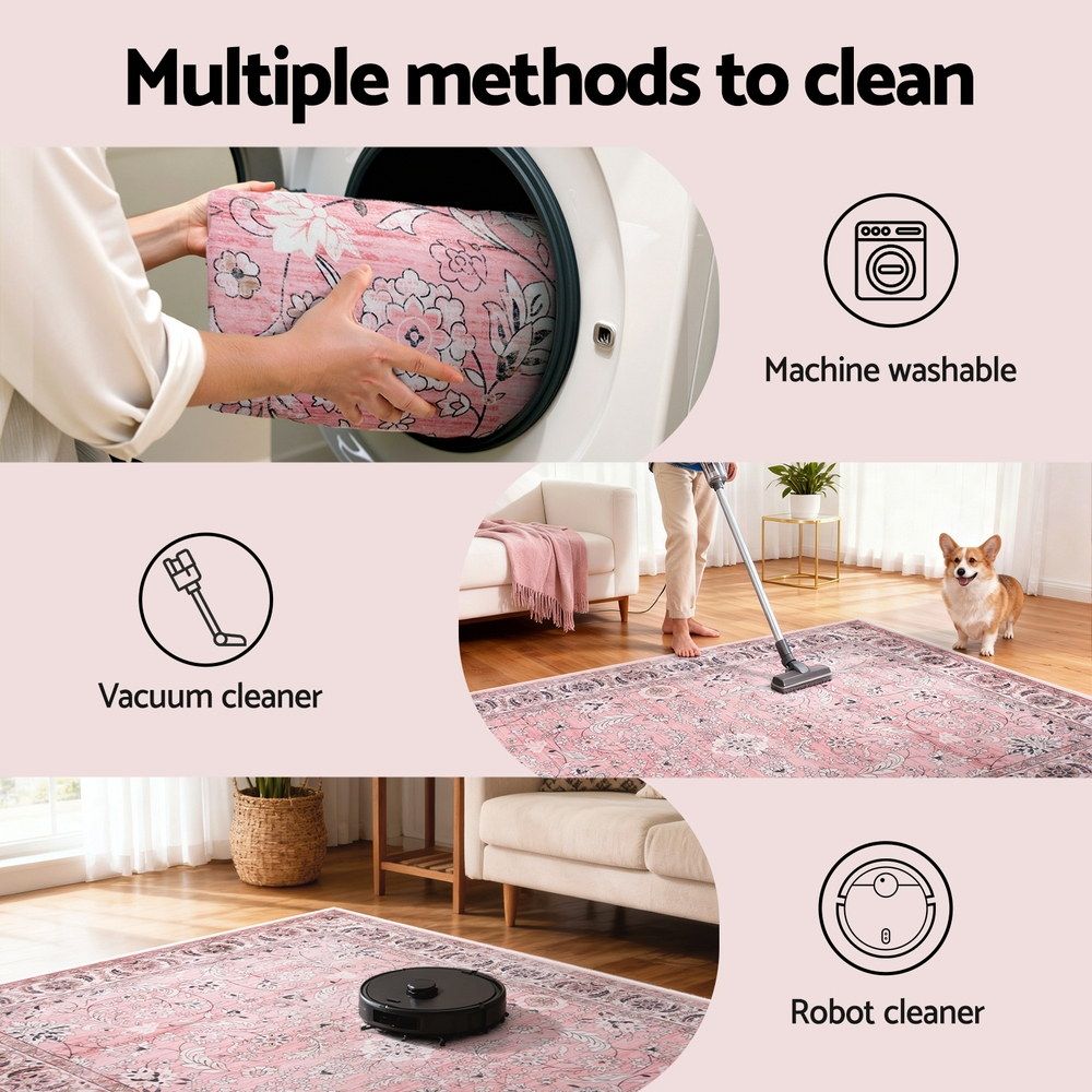 Artiss Floor Rug 240X340cm Large Washable Area Rug Vintage Living Room Carpet - SportZone.co.nz