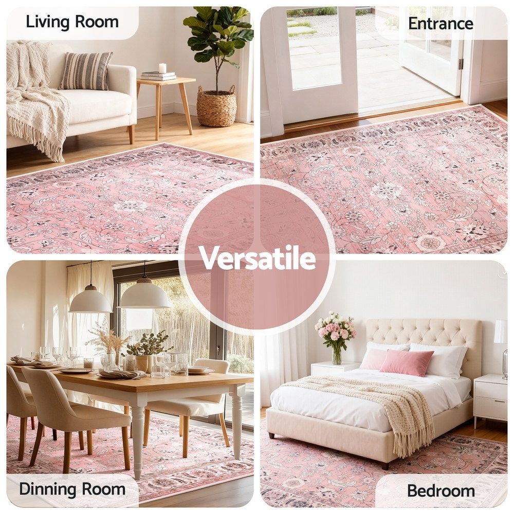 Artiss Floor Rug 240X340cm Large Washable Area Rug Vintage Living Room Carpet - SportZone.co.nz