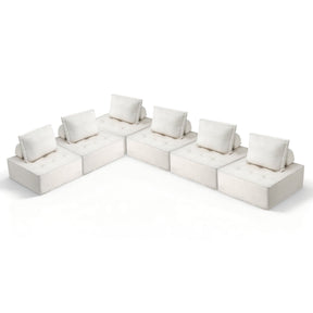 Artiss Floor Sofa Lounge Chair 6 Seater with Pillow - SportZone.co.nz