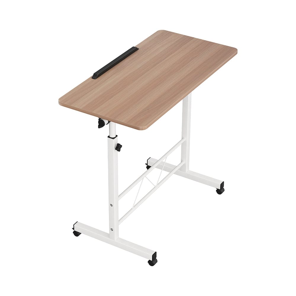 Artiss Laptop Desk Table Adjustable 80CM Light Wood - SportZone.co.nz