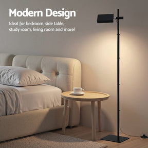 Artiss LED Floor Lamp, Modern Reading Lamp 360～ Rotating Adjustable Light Head,12W Standing Lamp for Living Room, Bedroom Office - SportZone.co.nz