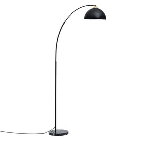 Artiss Modern Arched Floor Lamp Black Standing Heavy - Duty Marble Base for Living Room Bedroom - SportZone.co.nz