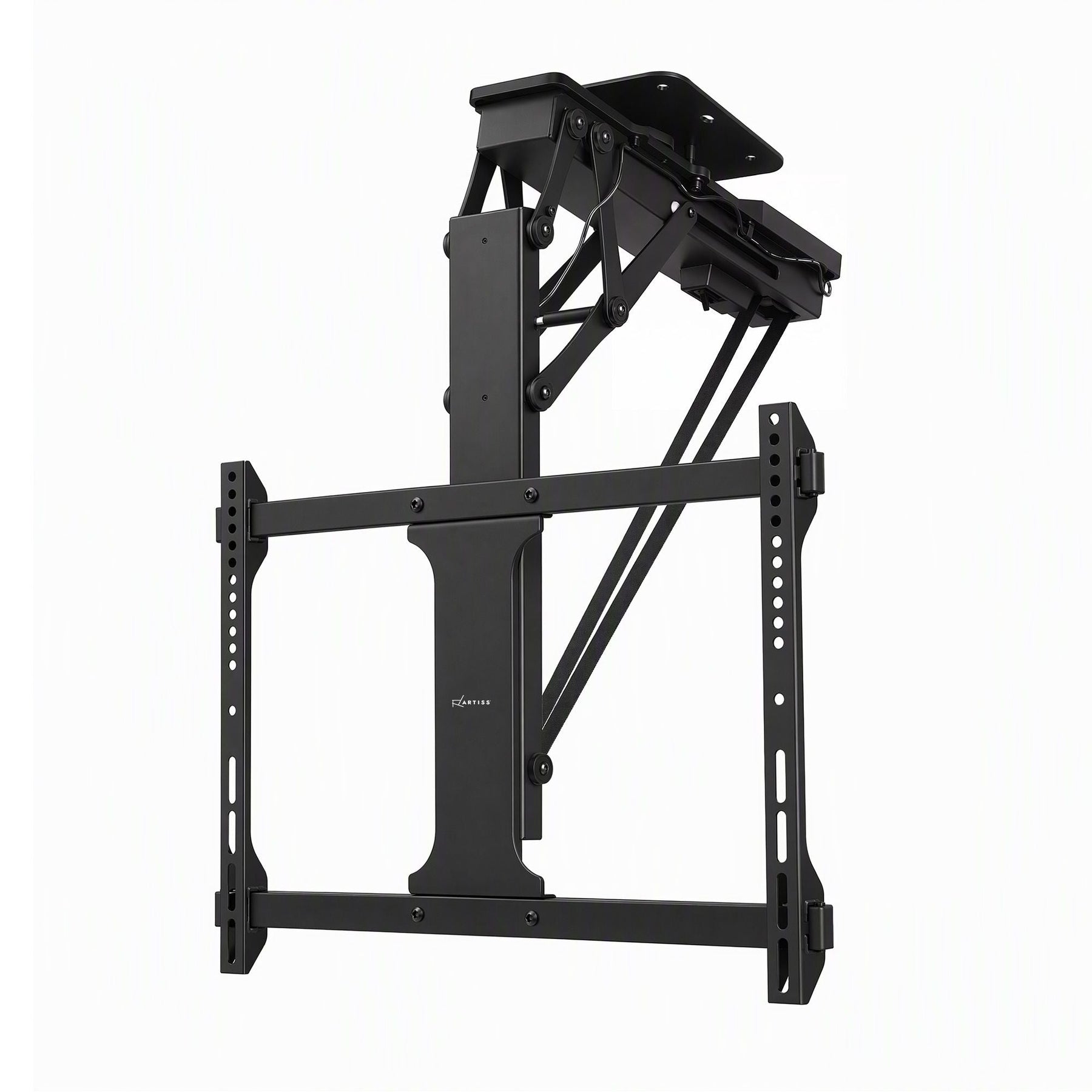 Artiss Motorised Ceiling TV Mount 32-75 Inch Flip Down Smart Remote VESA 600x400 - SportZone.co.nz