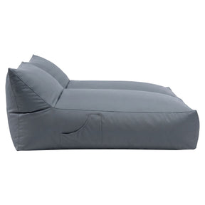 Artiss Outdoor Bean Bag Chair Cover (No Filler) 2 Seater Beanbag Lounge Sofacover Adults Splash - Proof Large Bean Bag Cover for Patio Poolside Relaxing Indoor, Grey - SportZone.co.nz