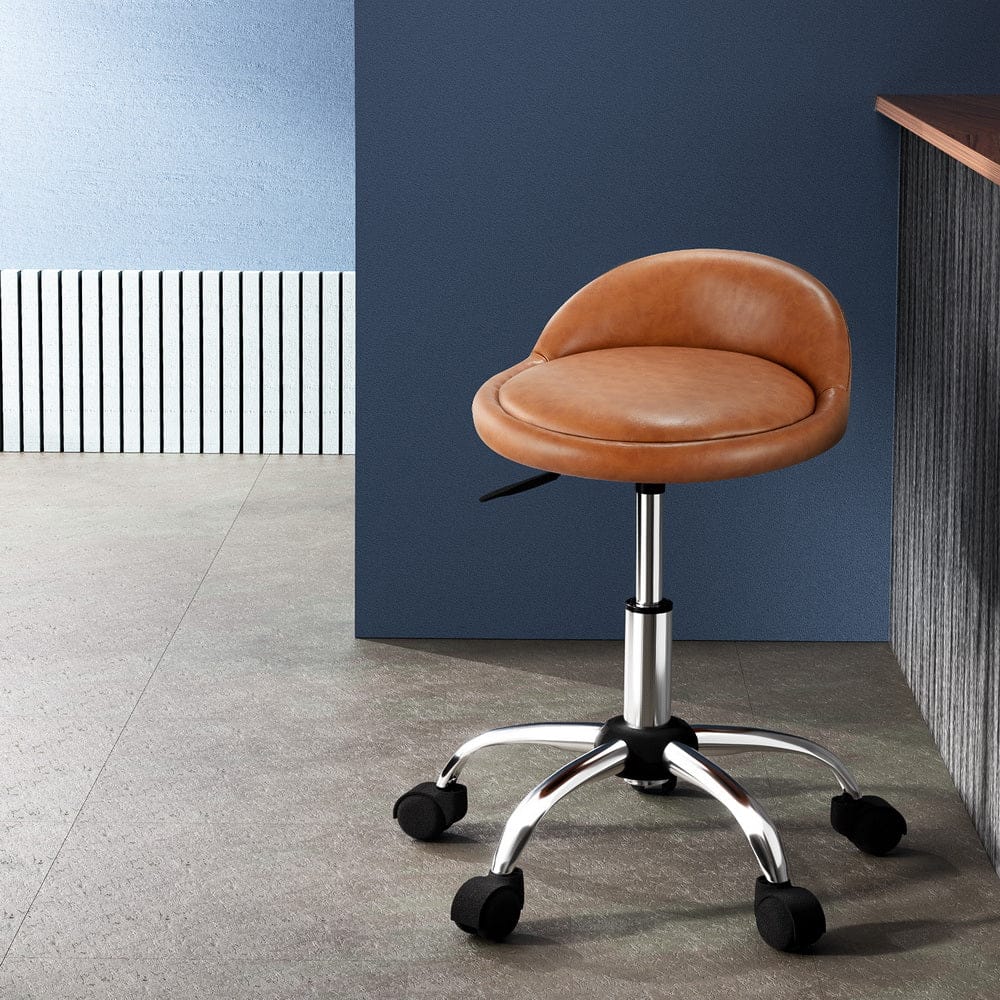 Artiss Salon Stool Swivel Chair Backrest Chairs - SportZone.co.nz
