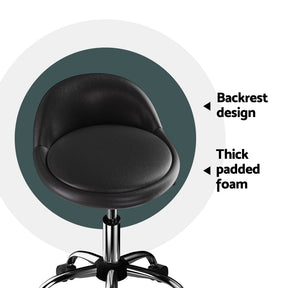 Artiss Salon Stool Swivel Chair Backrest Chairs - SportZone.co.nz