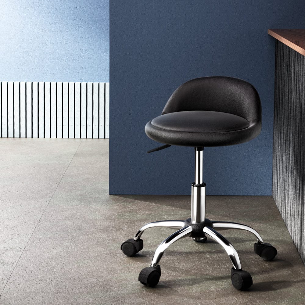 Artiss Salon Stool Swivel Chair Backrest Chairs - SportZone.co.nz