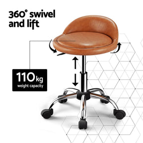 Artiss Salon Stool Swivel Chair Backrest Chairs - SportZone.co.nz
