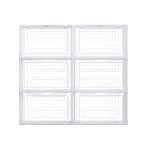 Artiss Shoe Box DIY Set of 6 Stackable Magnetic Door - SportZone.co.nz