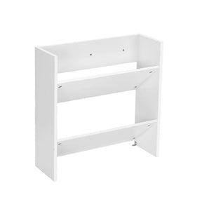 Artiss Shoe Rack 2 - tier 12 Pairs Wall Mounted x2 - White - SportZone.co.nz