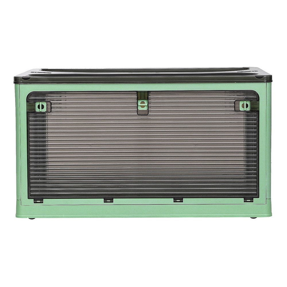 Artiss Storage Box Container Foldable Stackable 5 Sides Open Transparent 140L - SportZone.co.nz