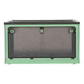 Artiss Storage Box Container Foldable Stackable 5 Sides Open Transparent 140L - SportZone.co.nz