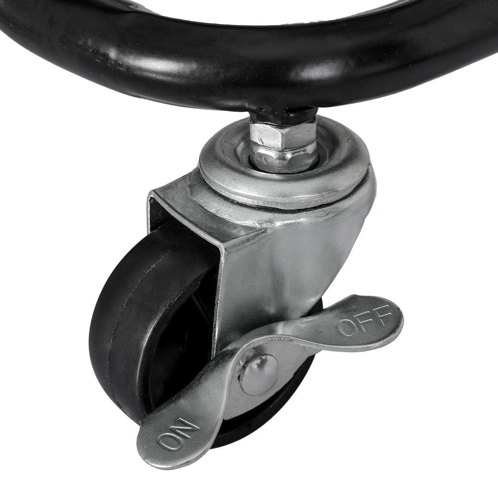 Artiss Storage Trolley Kitchen Cart 4 Tiers Black - SportZone.co.nz