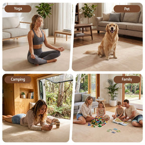 Artiss Tatami Mat Floor Mattress 3cm Thick Futon Mattresses Mellow Mat Rugs Living Room Beige - SportZone.co.nz