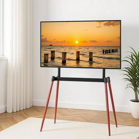 Artiss TV Stand 32 - 75 inch LED LCD Screen Wooden Floor Easel Height Adjustable - SportZone.co.nz