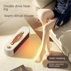 Auxiliary heater, small solar electric heater for home, office or workspace use (White) - SportZone.co.nz