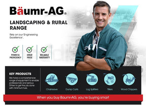 BAUMR-AG 72cc Petrol Chainsaw 24" Bar E-Start Top Handle Saw - SportZone.co.nz