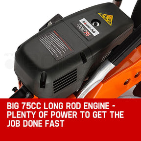 Baumr-AG 75cc Concrete Cut Off Demolition Saw Wet Demo Road Cutter Brick - SportZone.co.nz