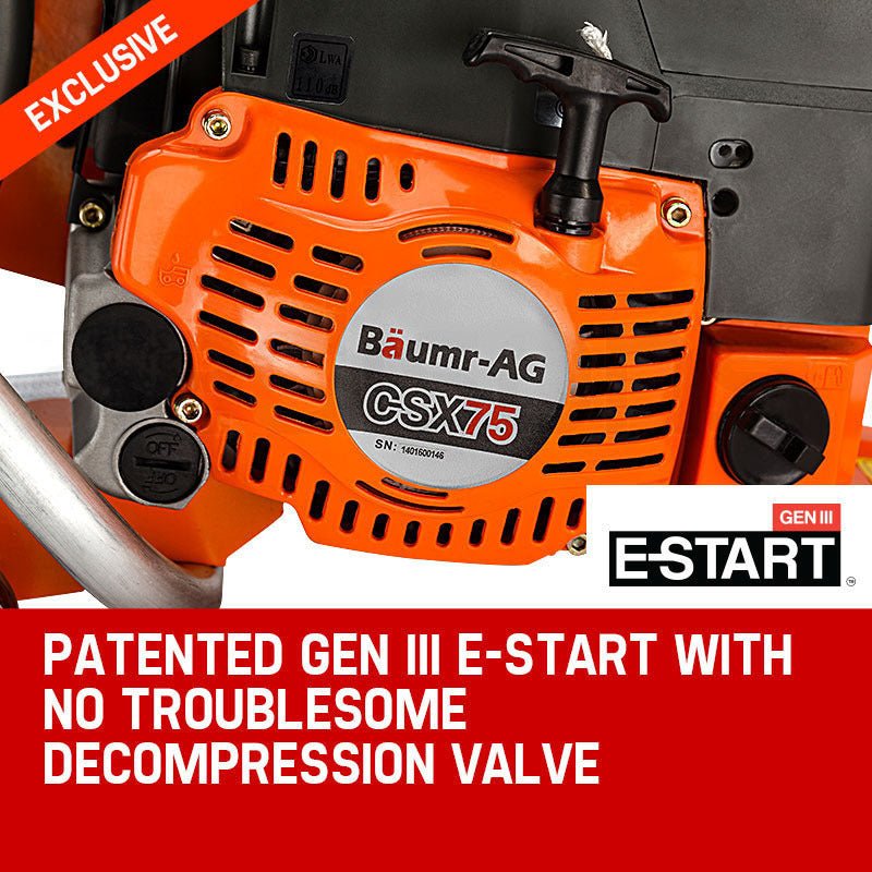 Baumr-AG 75cc Concrete Cut Off Demolition Saw Wet Demo Road Cutter Brick - SportZone.co.nz