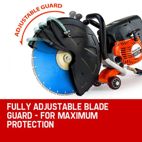 Baumr-AG 75cc Concrete Cut Off Demolition Saw Wet Demo Road Cutter Brick - SportZone.co.nz