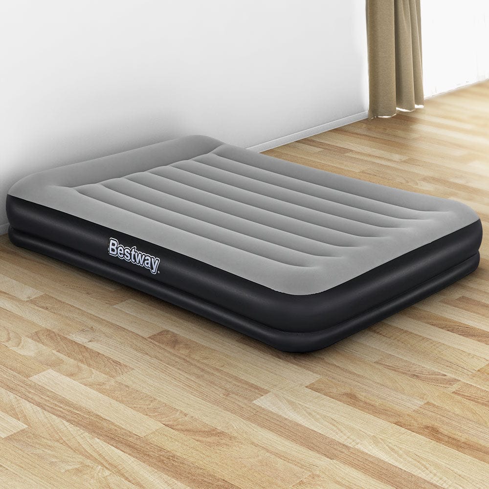 Bestway Air Bed Beds Mattress Premium Inflatable Built - in Pump Queen Size - SportZone.co.nz