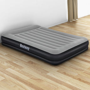 Bestway Air Bed Beds Mattress Premium Inflatable Built - in Pump Queen Size - SportZone.co.nz