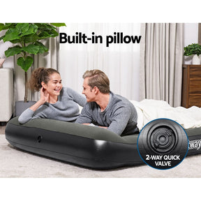 Bestway Air Mattress Double Inflatable Bed 30cm Airbed Grey - SportZone.co.nz