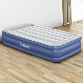 Bestway Air Mattress Inflatable Bed 46cm Airbed Single Blue - SportZone.co.nz
