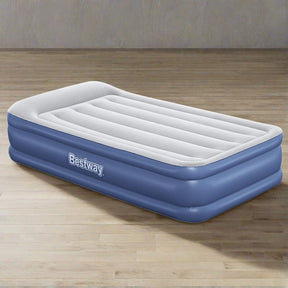 Bestway Air Mattress Inflatable Bed 46cm Airbed Single Blue - SportZone.co.nz