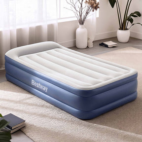 Bestway Air Mattress Inflatable Bed 46cm Airbed Single Blue - SportZone.co.nz