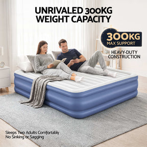 Bestway Air Mattress King Inflatable Bed 56cm Airbed Blue - SportZone.co.nz