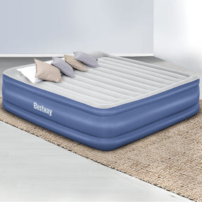 Bestway Air Mattress King Inflatable Bed 56cm Airbed Blue - SportZone.co.nz