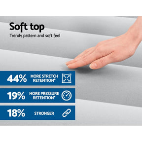 Bestway Air Mattress Queen Inflatable Bed 61cm Airbed Blue - SportZone.co.nz