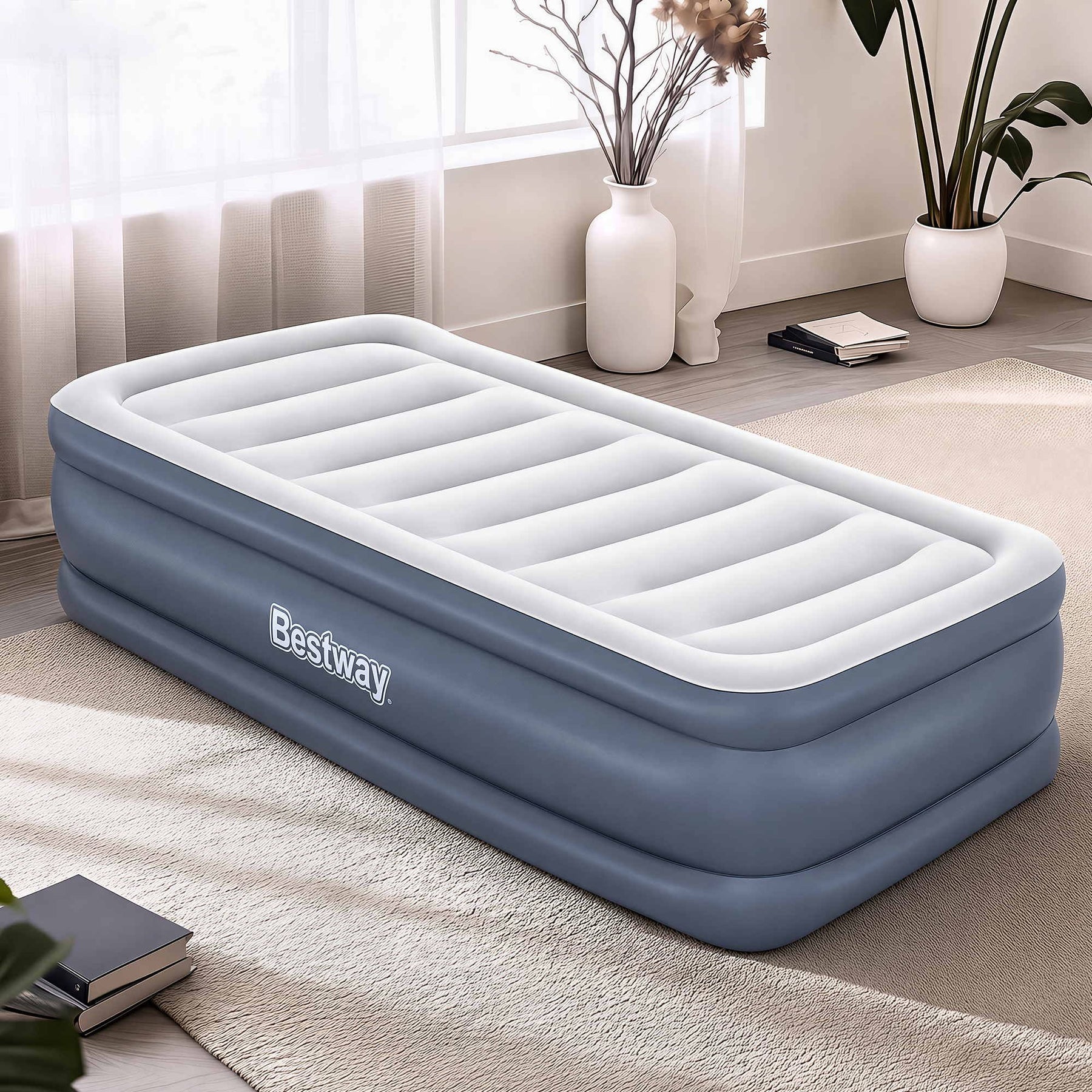 Bestway Mattress Air Bed Single Size 51CM Inflatable Camping Beds Home Outdoor - SportZone.co.nz