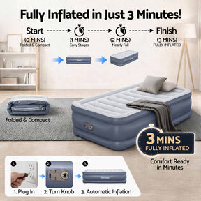 Bestway Mattress Air Bed Single Size 51CM Inflatable Camping Beds Home Outdoor - SportZone.co.nz