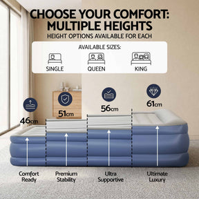 Bestway Mattress Air Bed Single Size 51CM Inflatable Camping Beds Home Outdoor - SportZone.co.nz